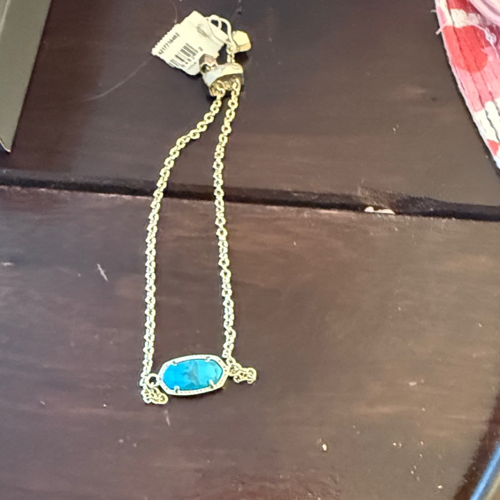 Kendra Scott Blue Stone Bracelet, adjustable size